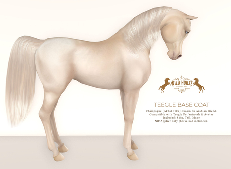 Second Life Marketplace - Wild Horse - Teegle Base Coat - Champagne